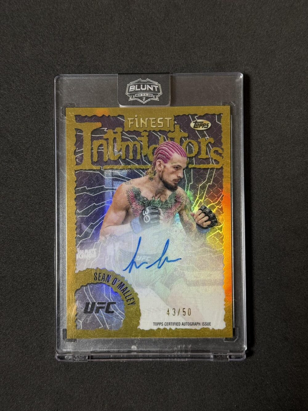 Sean O'Malley Gold Intimidators Auto /50