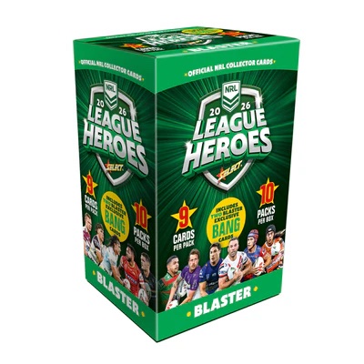 2026 NRL League Heroes Blaster Box - PRE ORDER - SHIPPING FROM APPROXIMATELY 26th FEB