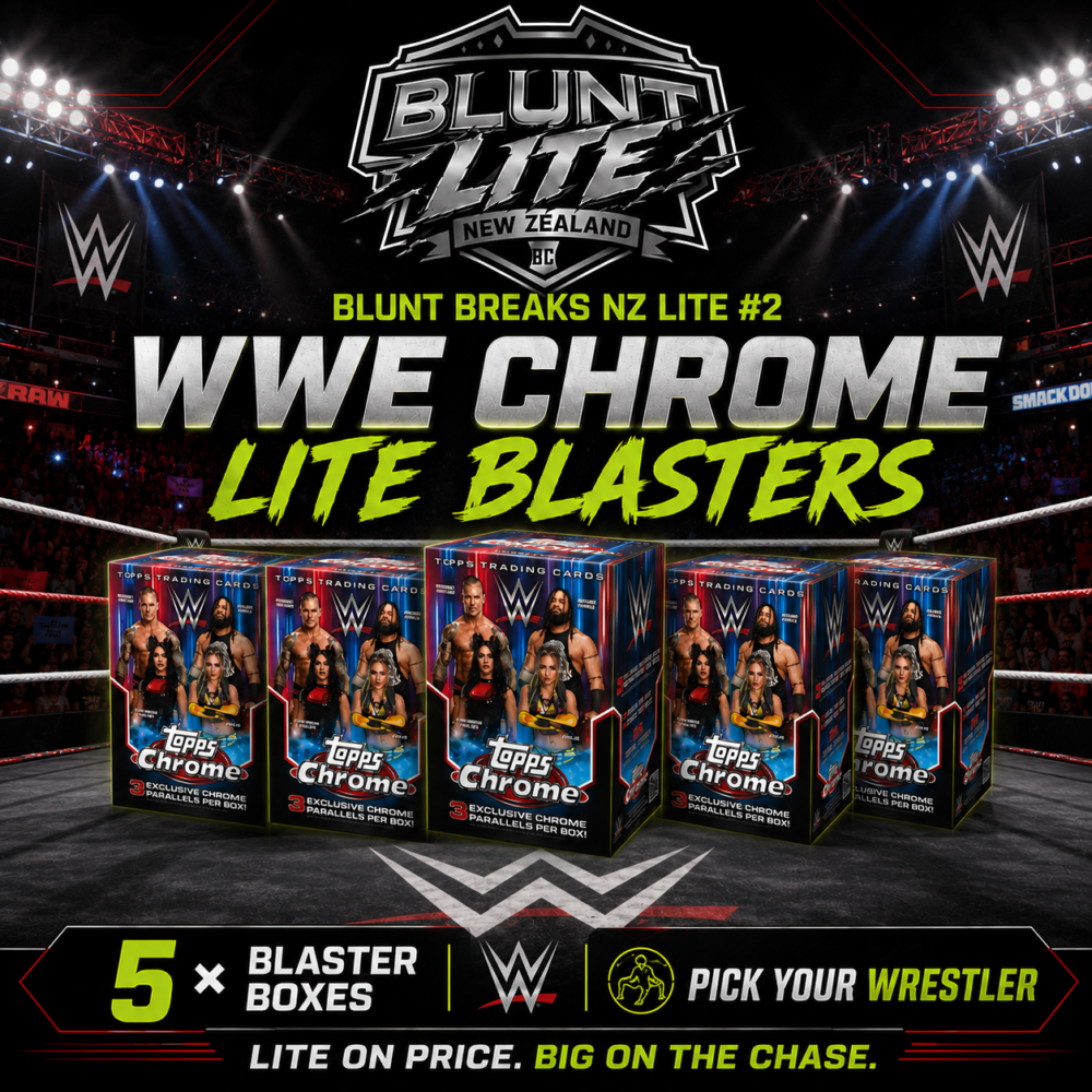 Blunt Breaks NZ LITE #2 – 2026 Topps Chrome WWE | 5 Blaster PYT